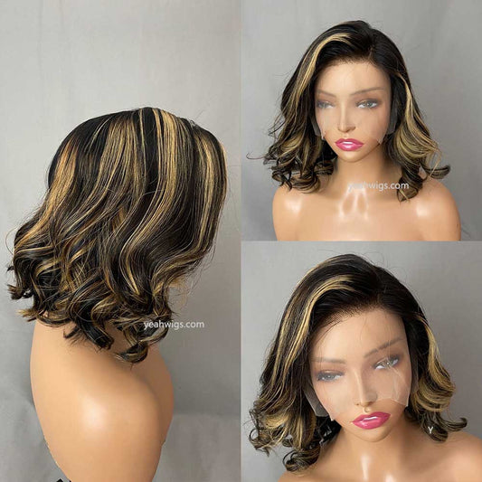 Flash Sale | Loose Wave Mix Brown Color Compact 13*4 Undetectable Lace Frontal Wig